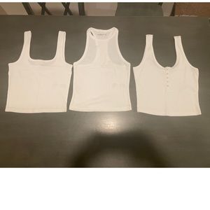 White Tanks from Abercrombie- size Medium